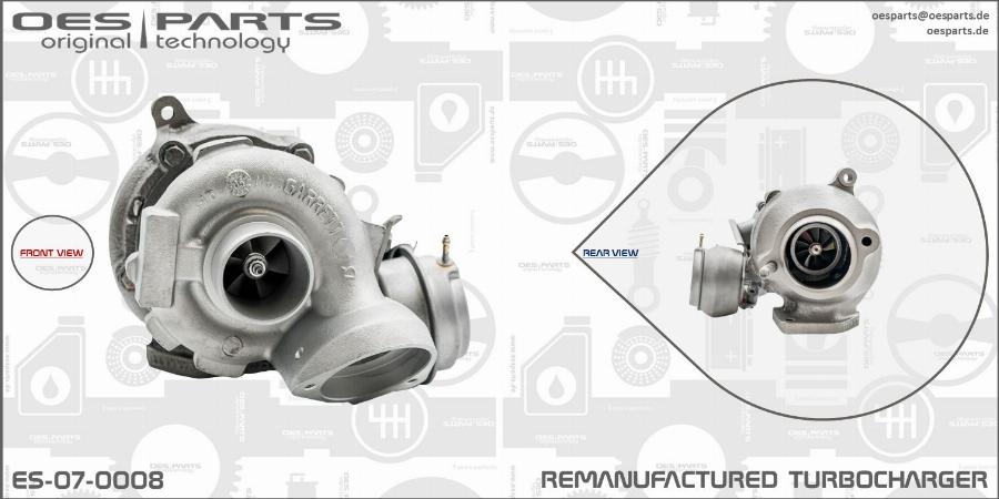 OES PARTS ES-07-0008 - Kompresors, Turbopūte ps1.lv