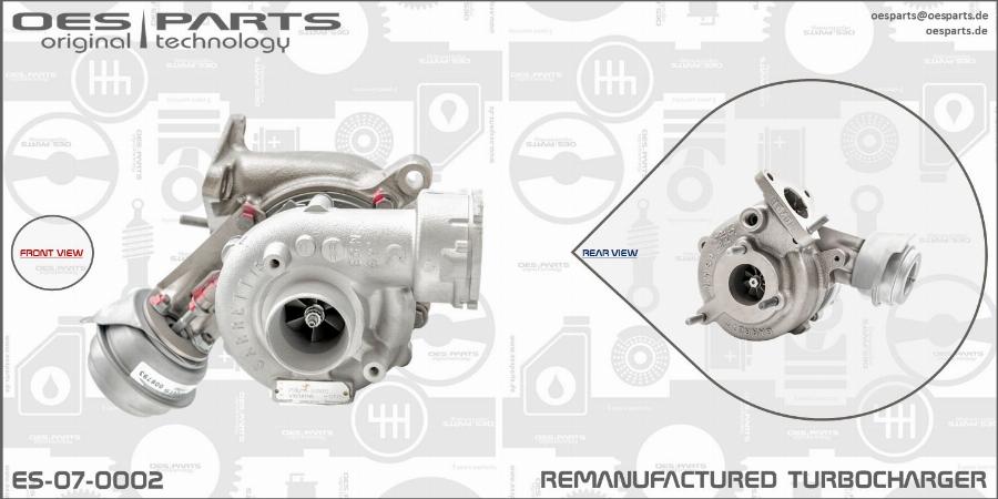 OES PARTS ES-07-0002 - Kompresors, Turbopūte ps1.lv