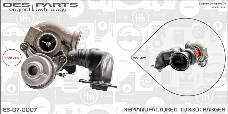 OES PARTS ES-07-0007 - Kompresors, Turbopūte ps1.lv