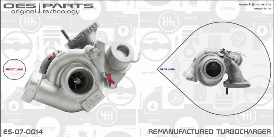 OES PARTS ES-07-0014 - Kompresors, Turbopūte ps1.lv