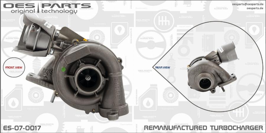 OES PARTS ES-07-0017 - Kompresors, Turbopūte ps1.lv