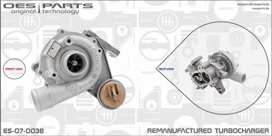 OES PARTS ES-07-0038 - Kompresors, Turbopūte ps1.lv