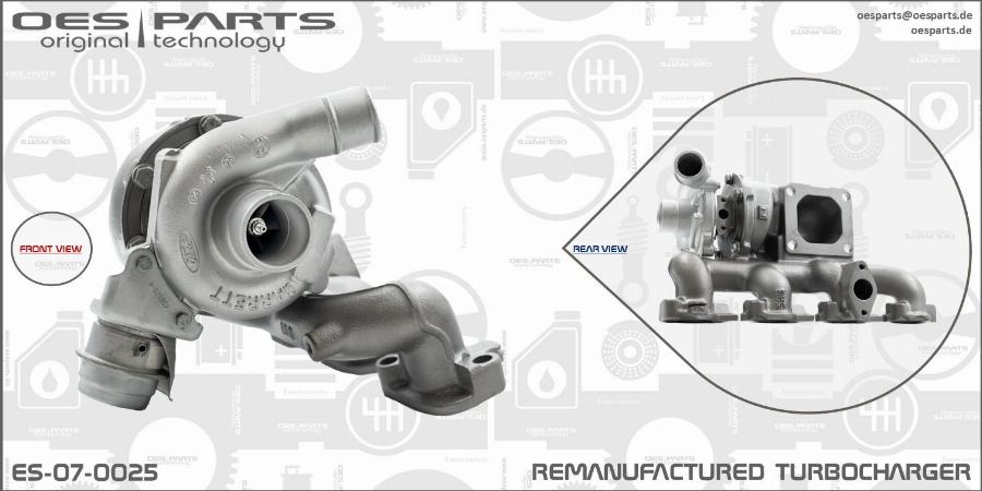 OES PARTS ES-07-0025 - Kompresors, Turbopūte ps1.lv