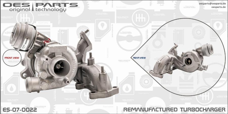 OES PARTS ES-07-0022 - Kompresors, Turbopūte ps1.lv