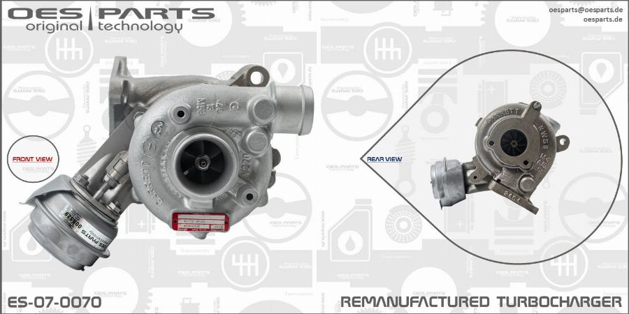 OES PARTS ES-07-0070 - Kompresors, Turbopūte ps1.lv