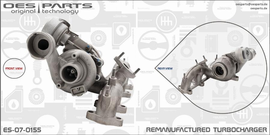 OES PARTS ES-07-0155 - Kompresors, Turbopūte ps1.lv