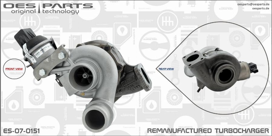 OES PARTS ES-07-0151 - Kompresors, Turbopūte ps1.lv