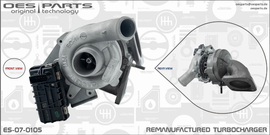 OES PARTS ES-07-0105 - Kompresors, Turbopūte ps1.lv