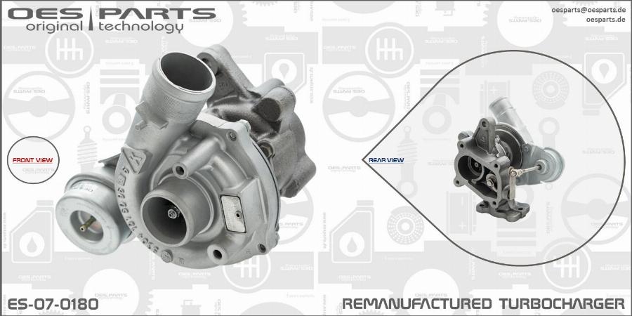 OES PARTS ES-07-0180 - Kompresors, Turbopūte ps1.lv