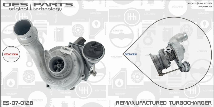 OES PARTS ES-07-0128 - Kompresors, Turbopūte ps1.lv