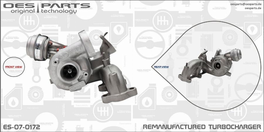 OES PARTS ES-07-0172 - Kompresors, Turbopūte ps1.lv