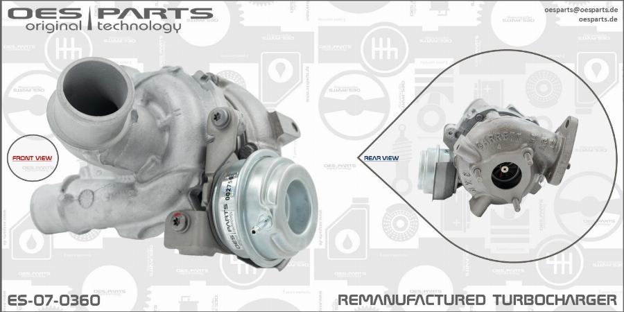 OES PARTS ES-07-0360 - Kompresors, Turbopūte ps1.lv