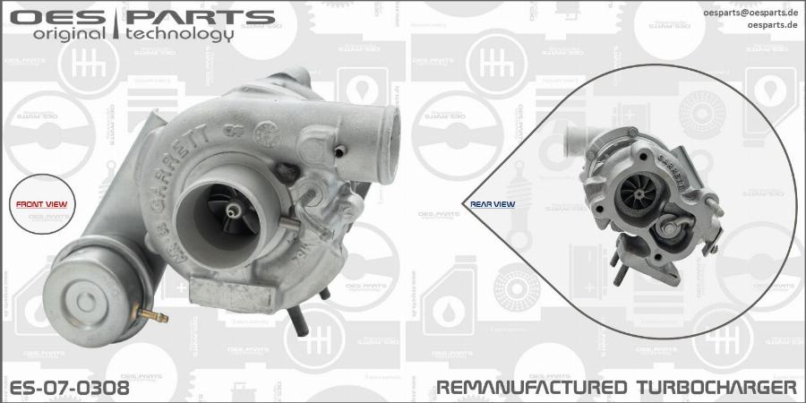 OES PARTS ES-07-0308 - Kompresors, Turbopūte ps1.lv