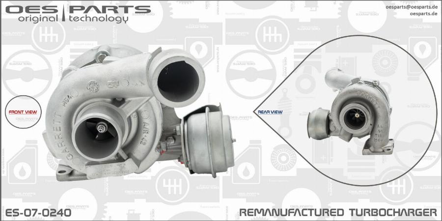 OES PARTS ES-07-0240 - Kompresors, Turbopūte ps1.lv