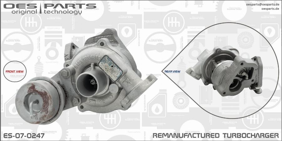 OES PARTS ES-07-0247 - Kompresors, Turbopūte ps1.lv