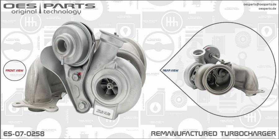 OES PARTS ES-07-0258 - Kompresors, Turbopūte ps1.lv