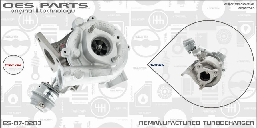 OES PARTS ES-07-0203 - Kompresors, Turbopūte ps1.lv