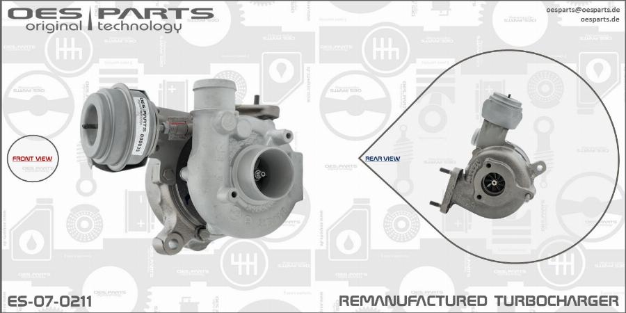 OES PARTS ES-07-0211 - Kompresors, Turbopūte ps1.lv