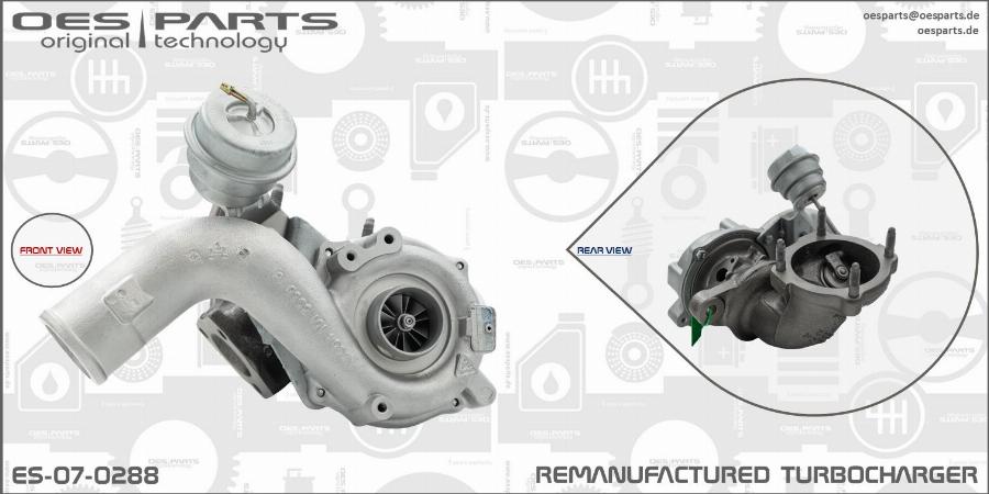 OES PARTS ES-07-0288 - Kompresors, Turbopūte ps1.lv