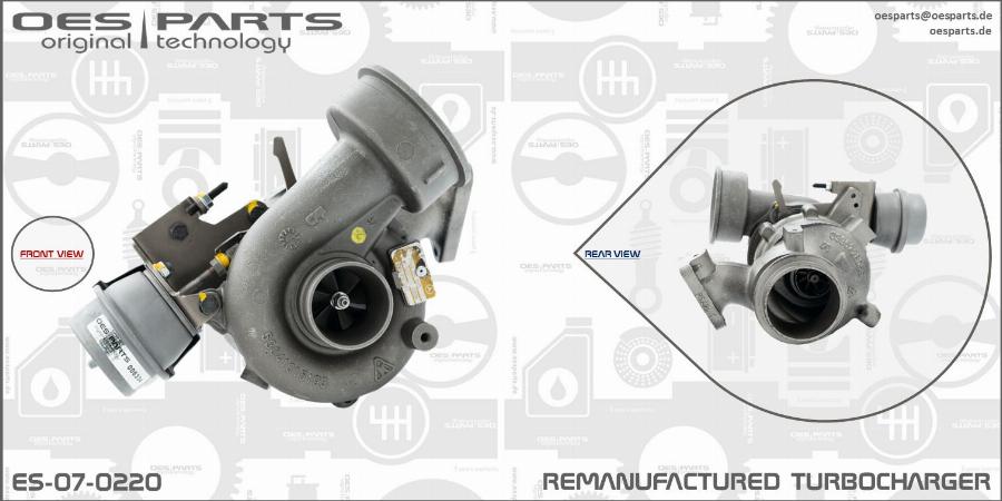 OES PARTS ES-07-0220 - Kompresors, Turbopūte ps1.lv