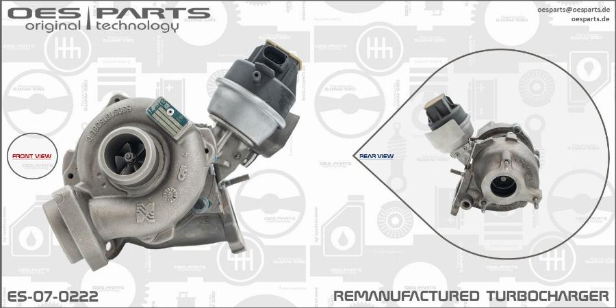 OES PARTS ES-07-0222 - Kompresors, Turbopūte ps1.lv