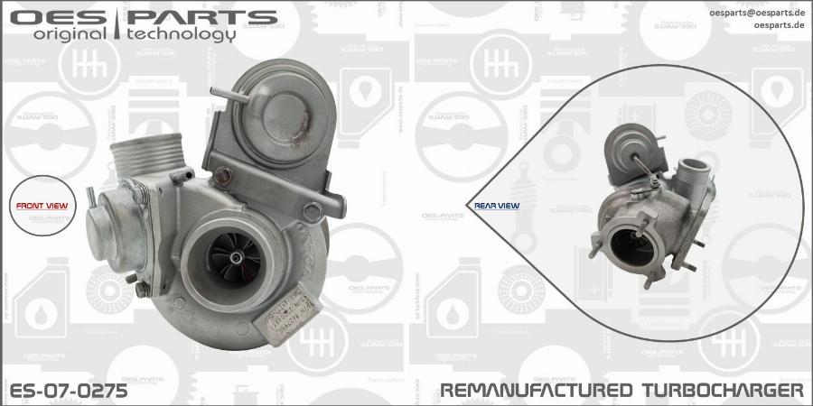 OES PARTS ES-07-0275 - Kompresors, Turbopūte ps1.lv