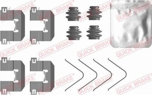 OJD Quick Brake 109-0104 - Piederumu komplekts, Disku bremžu uzlikas ps1.lv