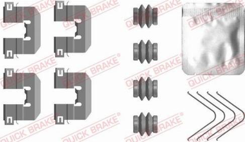 OJD Quick Brake 109-0117 - Piederumu komplekts, Disku bremžu uzlikas ps1.lv