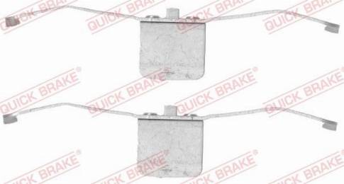 OJD Quick Brake 1091639 - Piederumu komplekts, Disku bremžu uzlikas ps1.lv