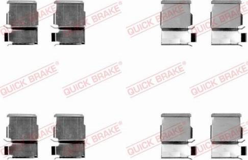 OJD Quick Brake 109-1033 - Piederumu komplekts, Disku bremžu uzlikas ps1.lv