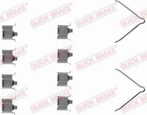 OJD Quick Brake 1091166 - Piederumu komplekts, Disku bremžu uzlikas ps1.lv