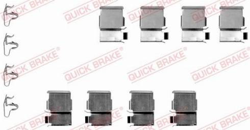 OJD Quick Brake 109-1133 - Piederumu komplekts, Disku bremžu uzlikas ps1.lv