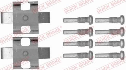 OJD Quick Brake 109-1802 - Piederumu komplekts, Disku bremžu uzlikas ps1.lv