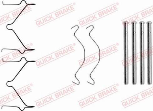 OJD Quick Brake 1091209 - Piederumu komplekts, Disku bremžu uzlikas ps1.lv