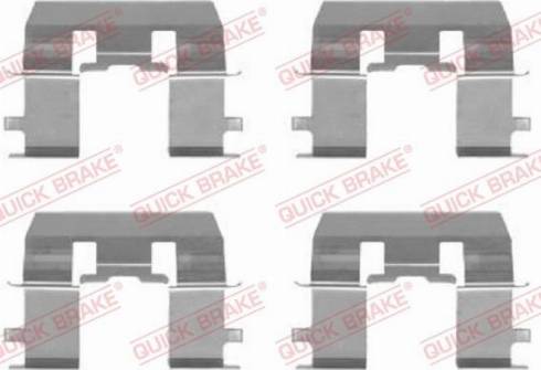 OJD Quick Brake 109-1281 - Piederumu komplekts, Disku bremžu uzlikas ps1.lv