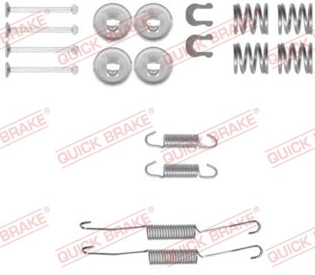 OJD Quick Brake 1050778 - Piederumu komplekts, Bremžu loki ps1.lv