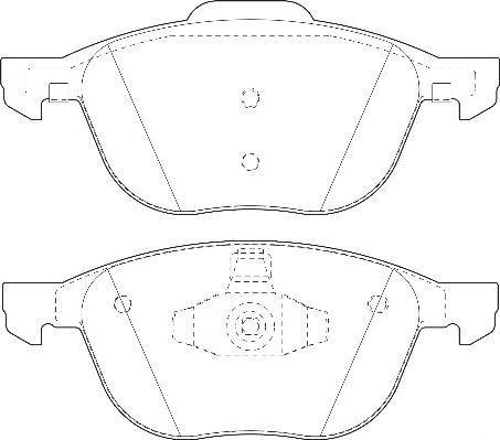 Omnicraft 2134858 - Bremžu uzliku kompl., Disku bremzes ps1.lv