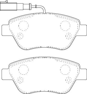 Omnicraft 2134886 - Bremžu uzliku kompl., Disku bremzes ps1.lv