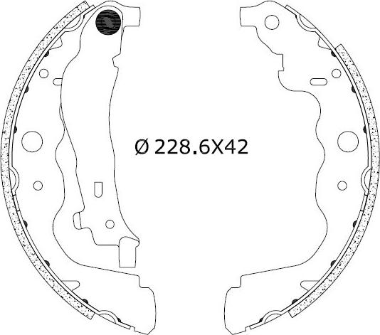 Omnicraft 2255662 - Bremžu loku komplekts ps1.lv