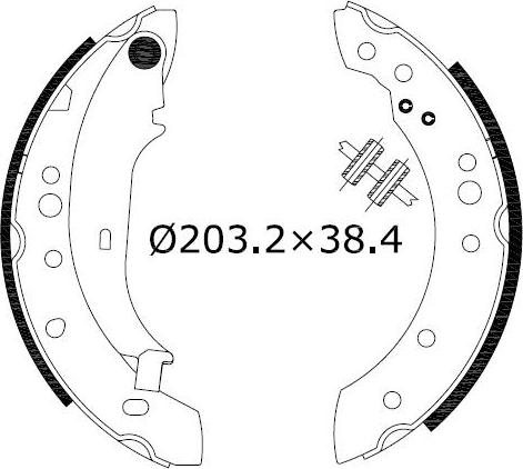 Omnicraft 2255761 - Bremžu loku komplekts ps1.lv