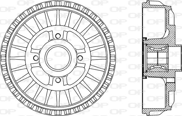 Open Parts BAD9091.31 - Bremžu trumulis ps1.lv