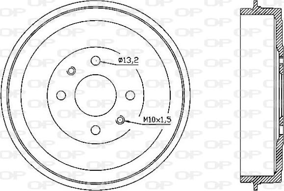 Open Parts BAD9043.10 - Bremžu trumulis ps1.lv