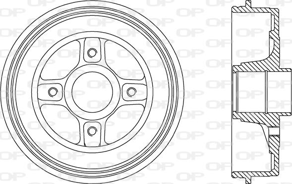 Open Parts BAD9068.30 - Bremžu trumulis ps1.lv