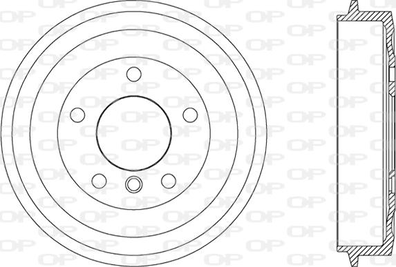 Open Parts BAD9005.10 - Bremžu trumulis ps1.lv