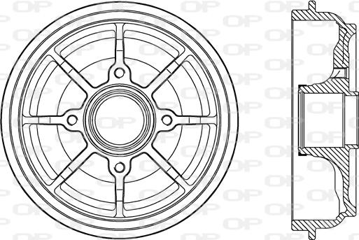 Open Parts BAD9086.30 - Bremžu trumulis ps1.lv