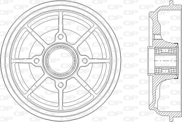 Open Parts BAD9086.31 - Bremžu trumulis ps1.lv