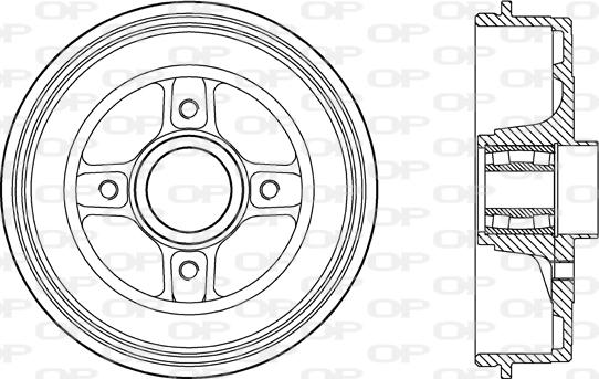 Open Parts BAD9088.31 - Bremžu trumulis ps1.lv