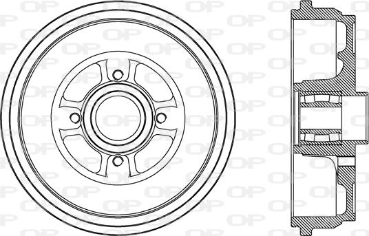 Open Parts BAD9087.31 - Bremžu trumulis ps1.lv