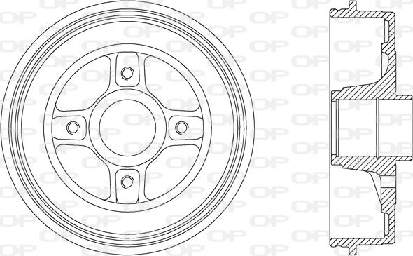 Open Parts BAD9039.30 - Bremžu trumulis ps1.lv