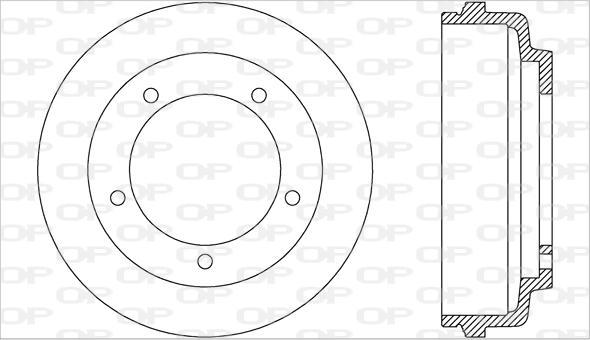 Open Parts BAD9034.10 - Bremžu trumulis ps1.lv